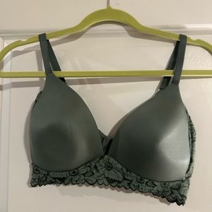 Aerie Green Lace Bra